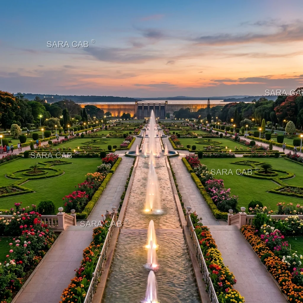 Brindavan Gardens & KRS Dam