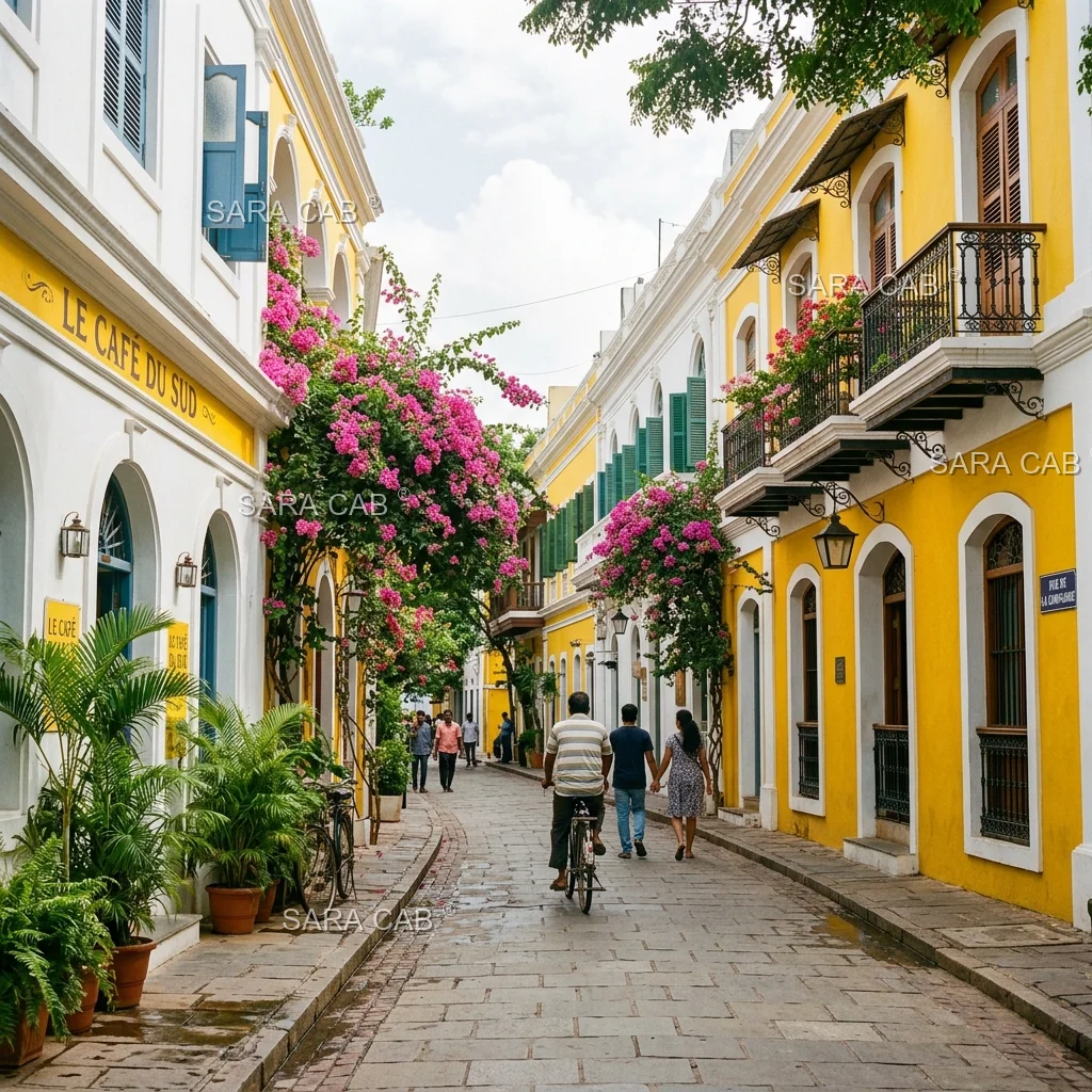 Pondicherry French Quarter Street